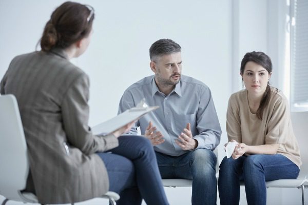 Couple in counseling