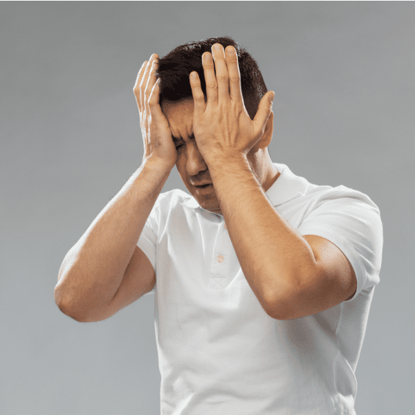 Man with chronic pain